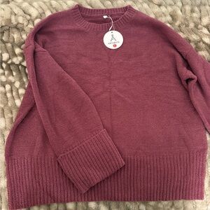 Women's Burgundy Sweater